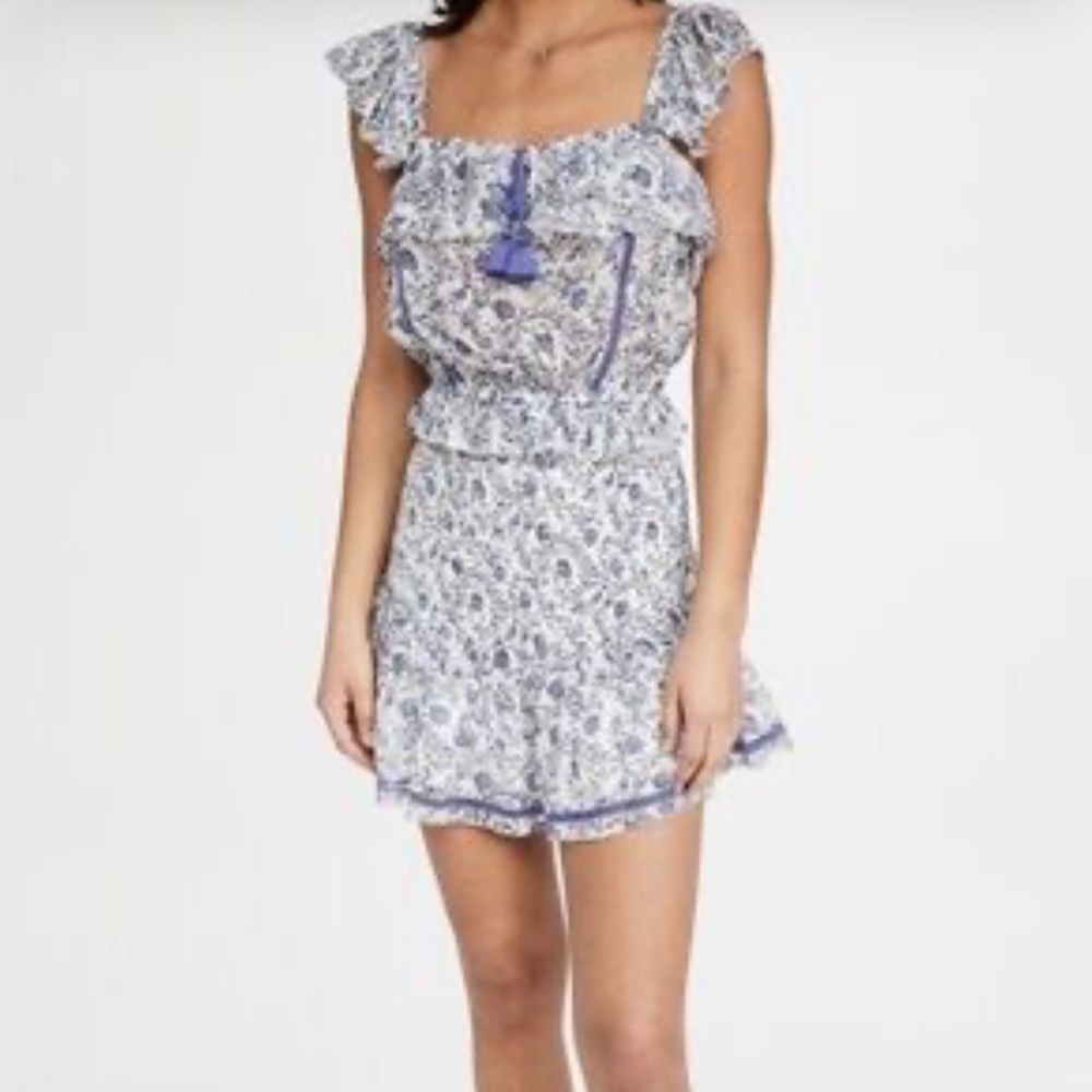 SAYLOR Blue and White Floral Kids Blouse